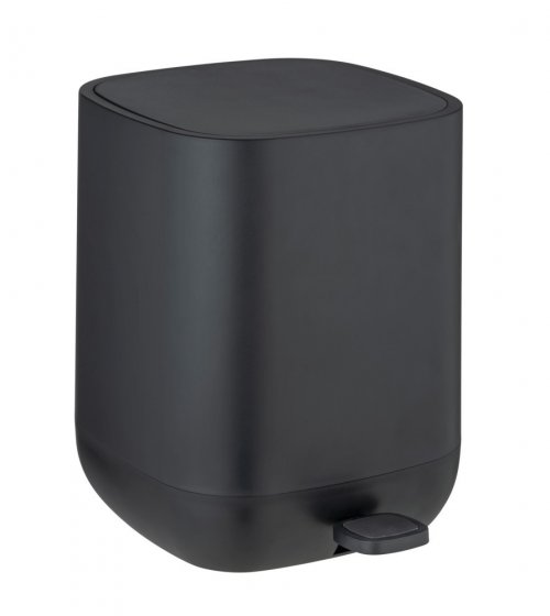 Treteimer Mod. Davos, Schwarz 6,5 L, mit Easy-Close Absenkautomatik 