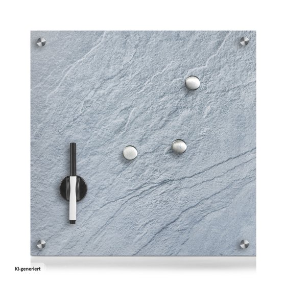 Memoboard Glas Schiefer 