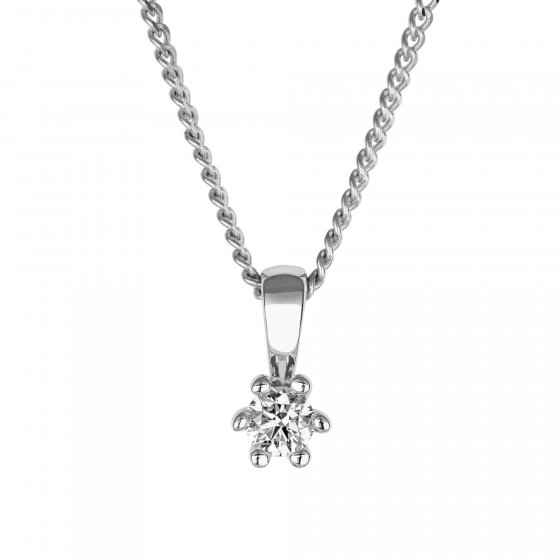 Halskette Gold 585 mit natürlichem Brillant 0,15ct. 