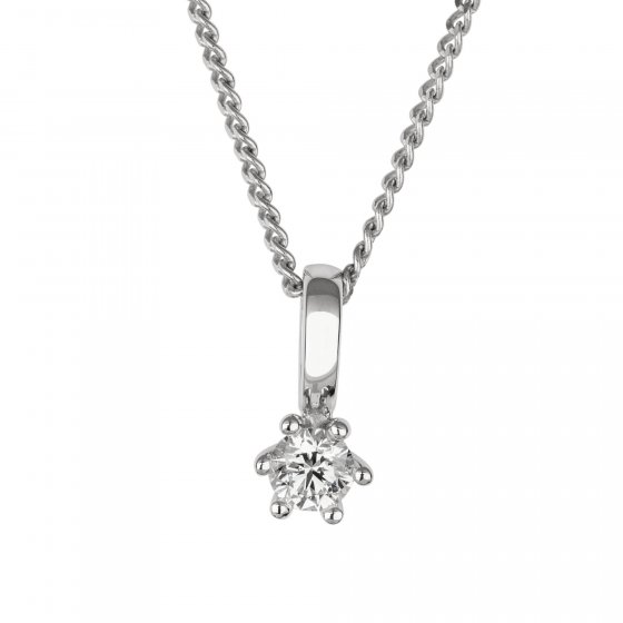 Halskette Gold 585 mit natürlichem Brillant 0,20ct. 