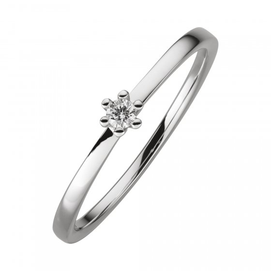 Ring Gold 750 mit Brillant 0,05ct. 