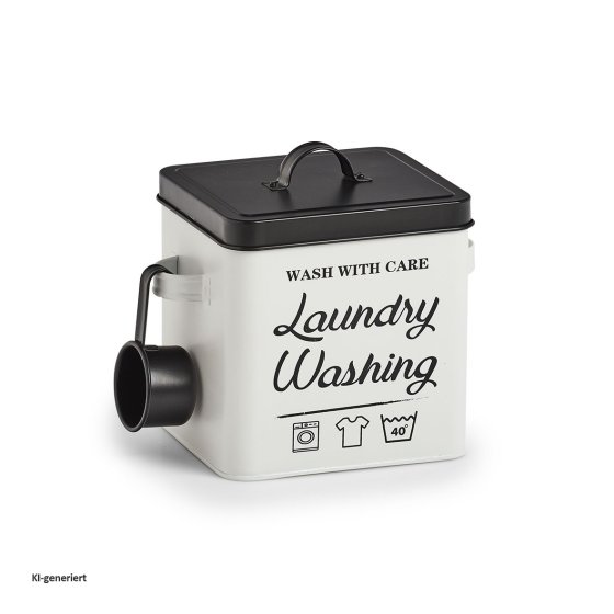 Waschpulver-Box, Metall Laundry 