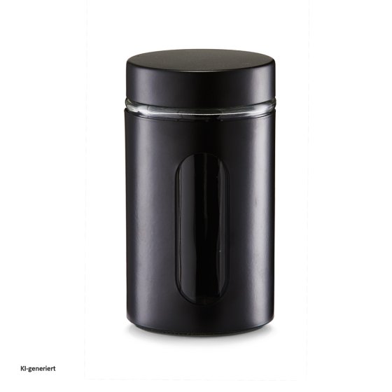 Vorratsglas 900 ml Schwarz 