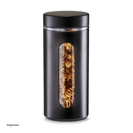 Vorratsglas 1200 ml Schwarz 