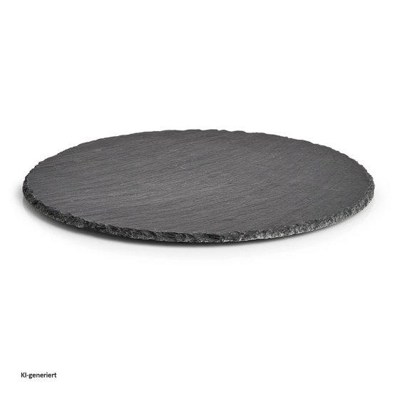 Servierplatte rund Schiefer 