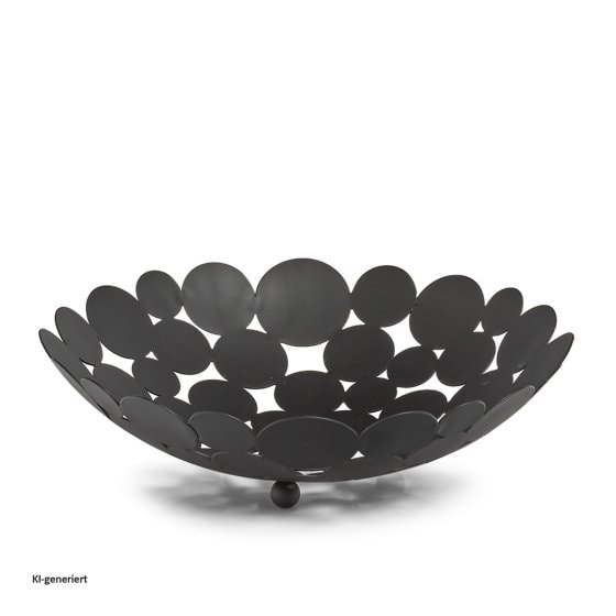 Obstschale Schwarz 