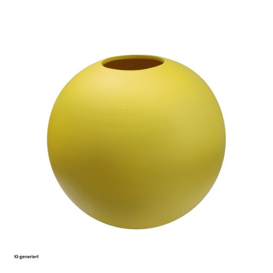 Kugelvase Ø 25 cm Gelb 