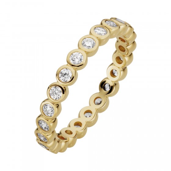 Ring 333/- Gelbgold glanz synth. Zirkonia 