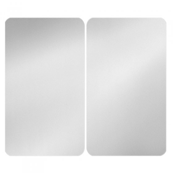 Herdabdeckplatte Universal Mod. Silber, 2er Set, für alle Herdarten geeignet 