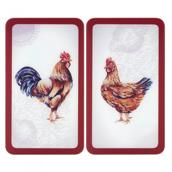 Herdabdeckplatte Universal Mod. Farm, 2er Set, für alle Herdarten geeignet 