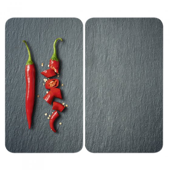 Herdabdeckplatte Universal Mod. Cayenne, 2er Set, für alle Herdarten geeignet 