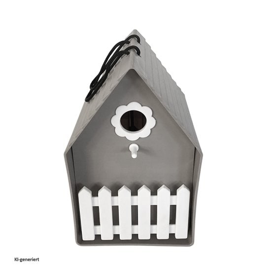 Vogelhaus Nessa Grau 