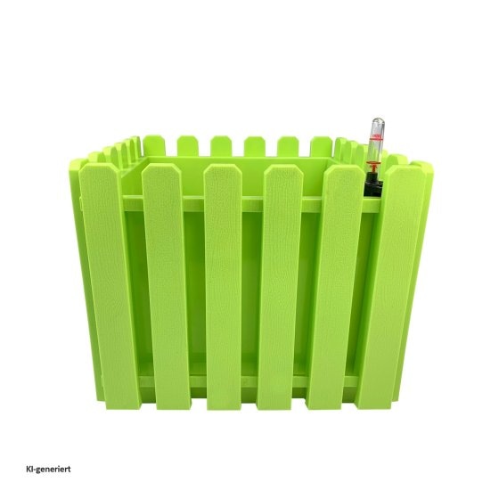 Blumentopf mit Wasserspeicher Nessa eckig grün 