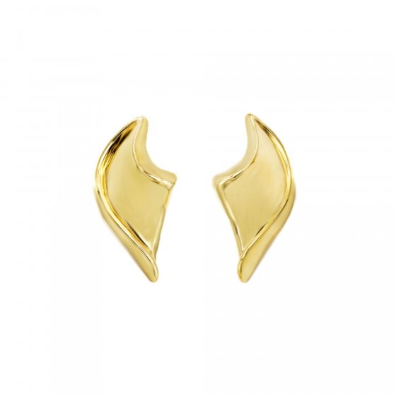 Ohrstecker 925 Sterling Silber vergoldet Glänzend 