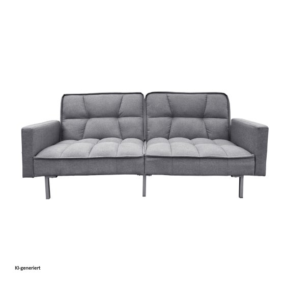 Schlafsofa Brigga Leinen Grau 