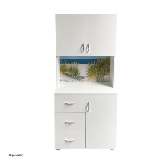 Badschrank Blanca Wellness Motiv Düne 