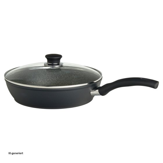 Schmorpfanne mit Glasdeckel Ø 28 cm Bari Granitium 