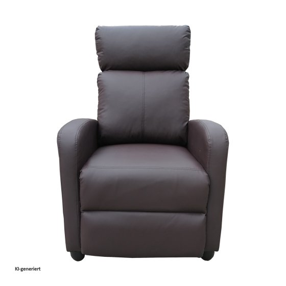 Relaxsessel Corrado Kunstleder Braun 