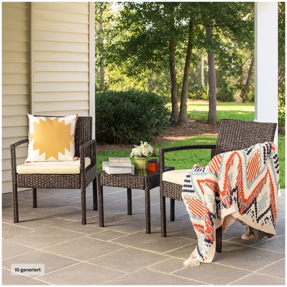 Terrassenmöbel Braun/Beige Santadi 
