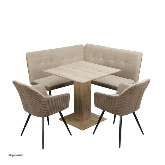 Sitzgruppe Taupe/Cord Joschka 
