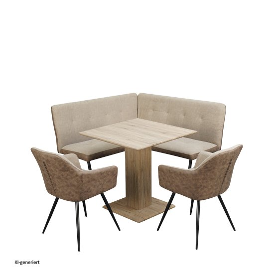 Sitzgruppe Taupe/Antikbraun Joschka 