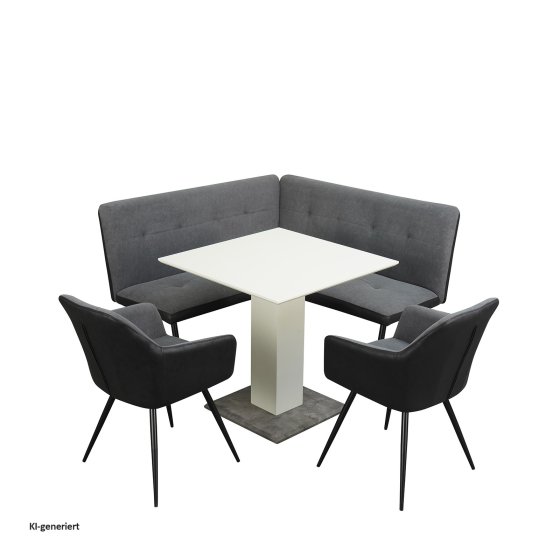 Sitzgruppe Anthrazit/Grau/Weiß Joschka 