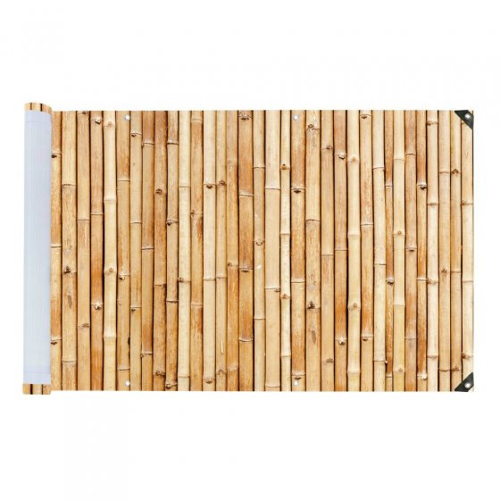 Balkon-Sichtschutz Mod. Bambus, 5 m, UV- und witterungsbeständig 