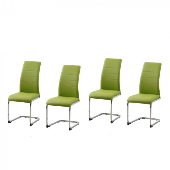Schwingstuhl 4er Set PU grün SallyC 