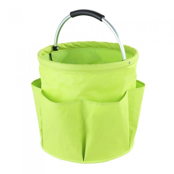 Universal Garten Caddy XL, 34 l, Grün, mit 6 Außentaschen für Gartenwerkzeug 