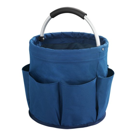 Universal Reinigungs Caddy 16 l, Blau, mit 6 Außentaschen für Schwämme und Tücher 