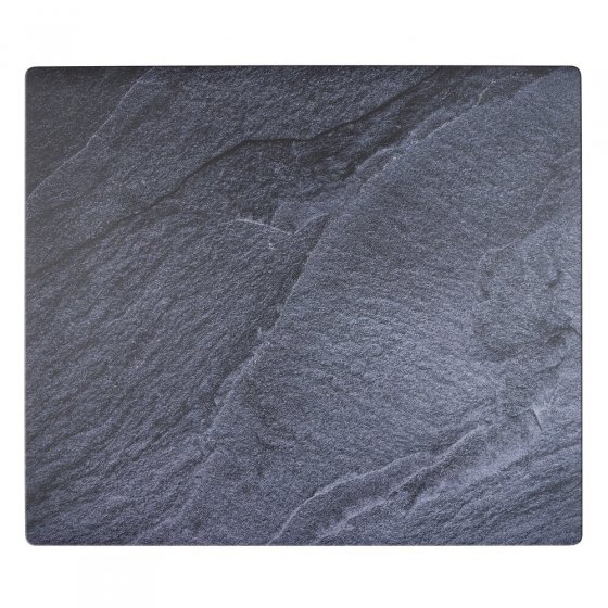 Abdeckmatte Mod. Schiefer, mehrfarbig, PVC, 60x52 cm, hitzebeständig und rutschfest 