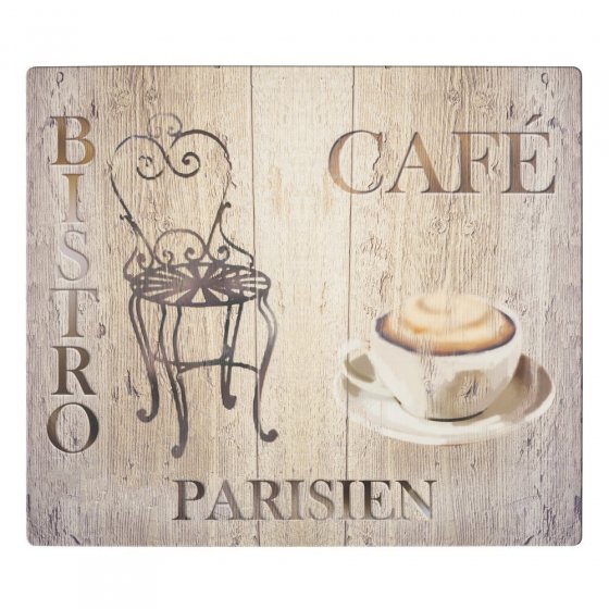 Abdeckmatte Mod. Bistro, mehrfarbig, PVC, 60x52 cm, hitzebeständig und rutschfest 