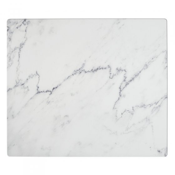 Abdeckmatte Mod. Marmor, weiß, PVC, 60x52 cm, hitzebeständig und wasserfest 
