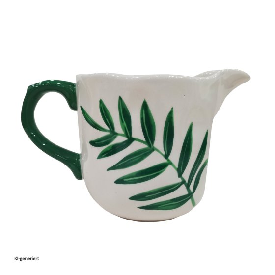 Milchkrug aus Keramik 800 ml Olivenzweig 