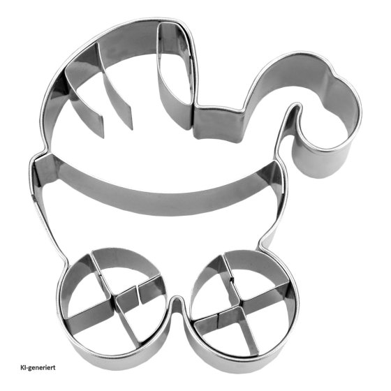 Ausstechform Kinderwagen Geburt 