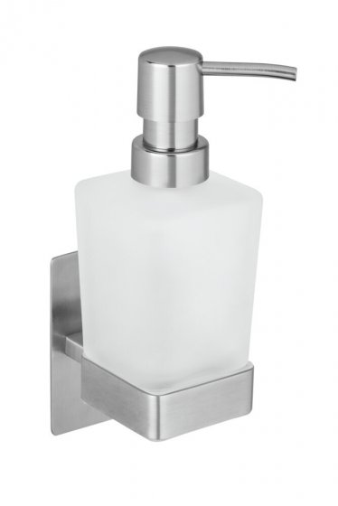 Turbo-Loc® Seifenspender Mod. Genova Matt, abnehmbarer Seifenspender aus satiniertem Glas 