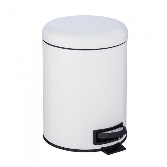 Kosmetik Treteimer Mod. Leman Weiß 5L, mit herausnehmbarem Einsatz 