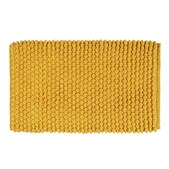 Badteppich Mod. Solivo Senfgelb, 50 x 80 cm, rutschfest und waschbar bis 30 °C 