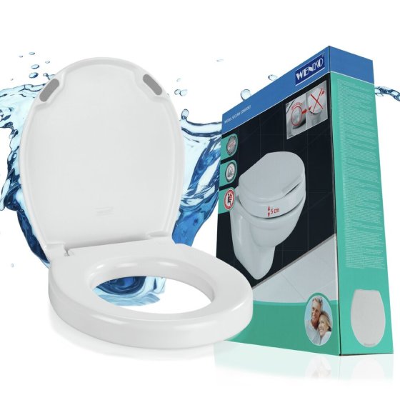 WC Sitz Mod. Secura Comfort, mit 5 cm Sitzerhöhung, belastbar bis 200 kg 