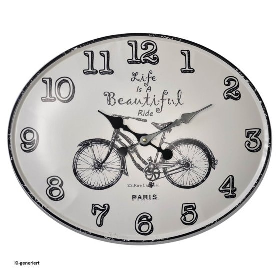 Wanduhr Fahrrad 
