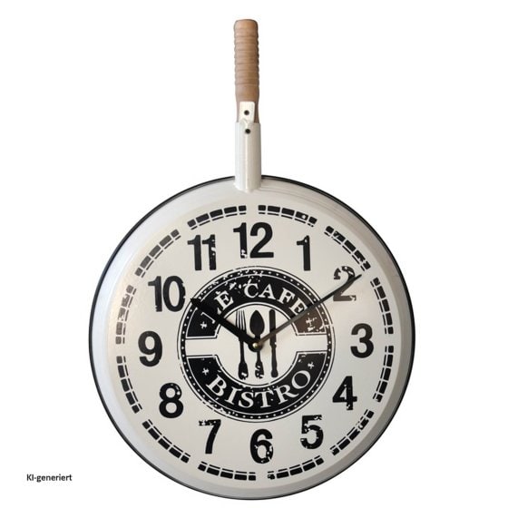 Wanduhr Bistro 