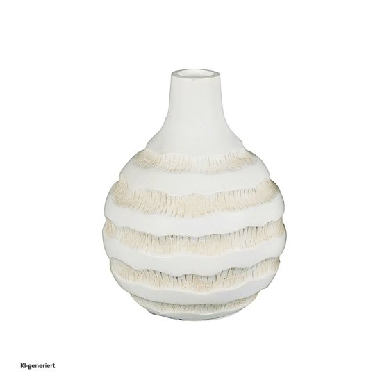 Kugelvase mit Rillen 