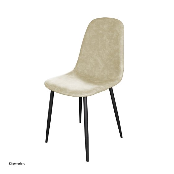 Esszimmerstuhl Kunstleder Savannah Creme 