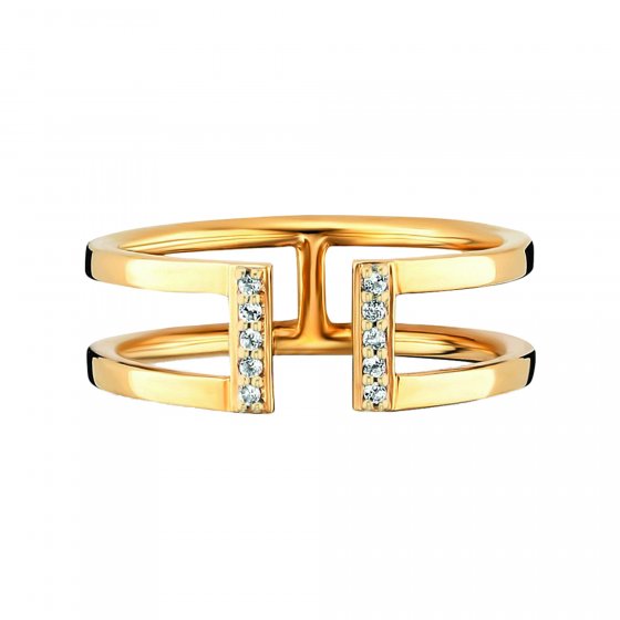 Ring 925/- Sterling Silber vergoldet Topas 