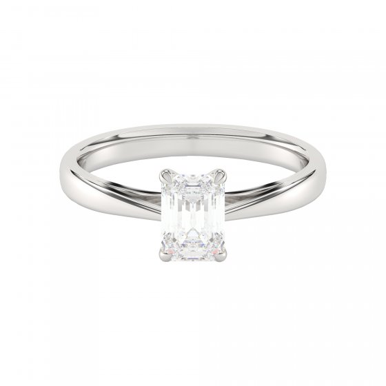 Ring 585 Weißgold mit im Labor gezüchteten Diamanten 