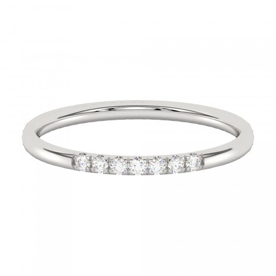 Ring 585 Weißgold mit im Labor gezüchteten Diamanten 