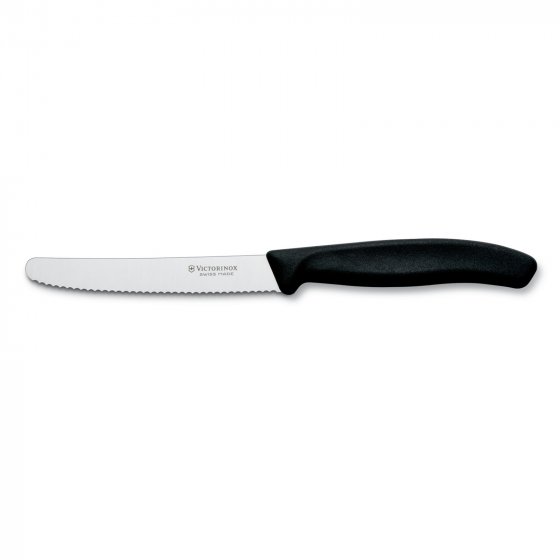 Brötchenmesser Tomatenmesser Schwarz