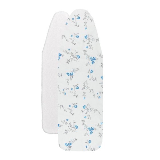 Bügelbrettbezug Mod. Keramik M, Floral, passend bis 131 x 45 cm, bis zu 70 % Zeitersparnis 