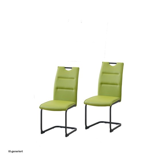 Schwingstuhl 2er Set PU grün DannyP 