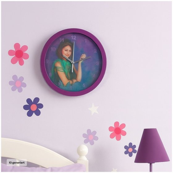 Runde Wanduhr im dekorativen Wizards Design 